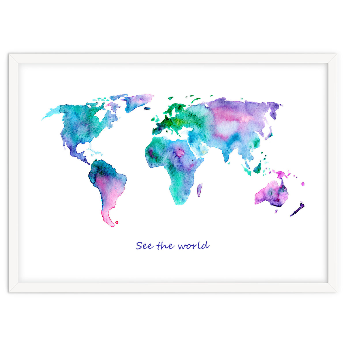 See the world || watercolor
