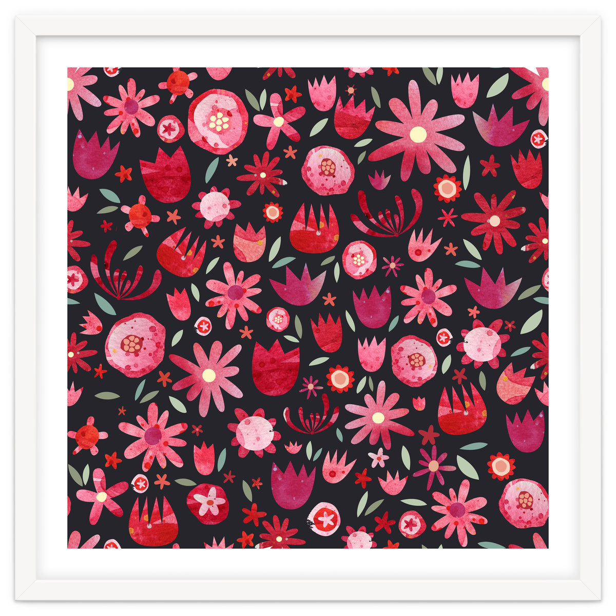 Summer Flower Circle Dark