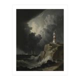 Lighthouse In A Storm (Print Only) thumbnail