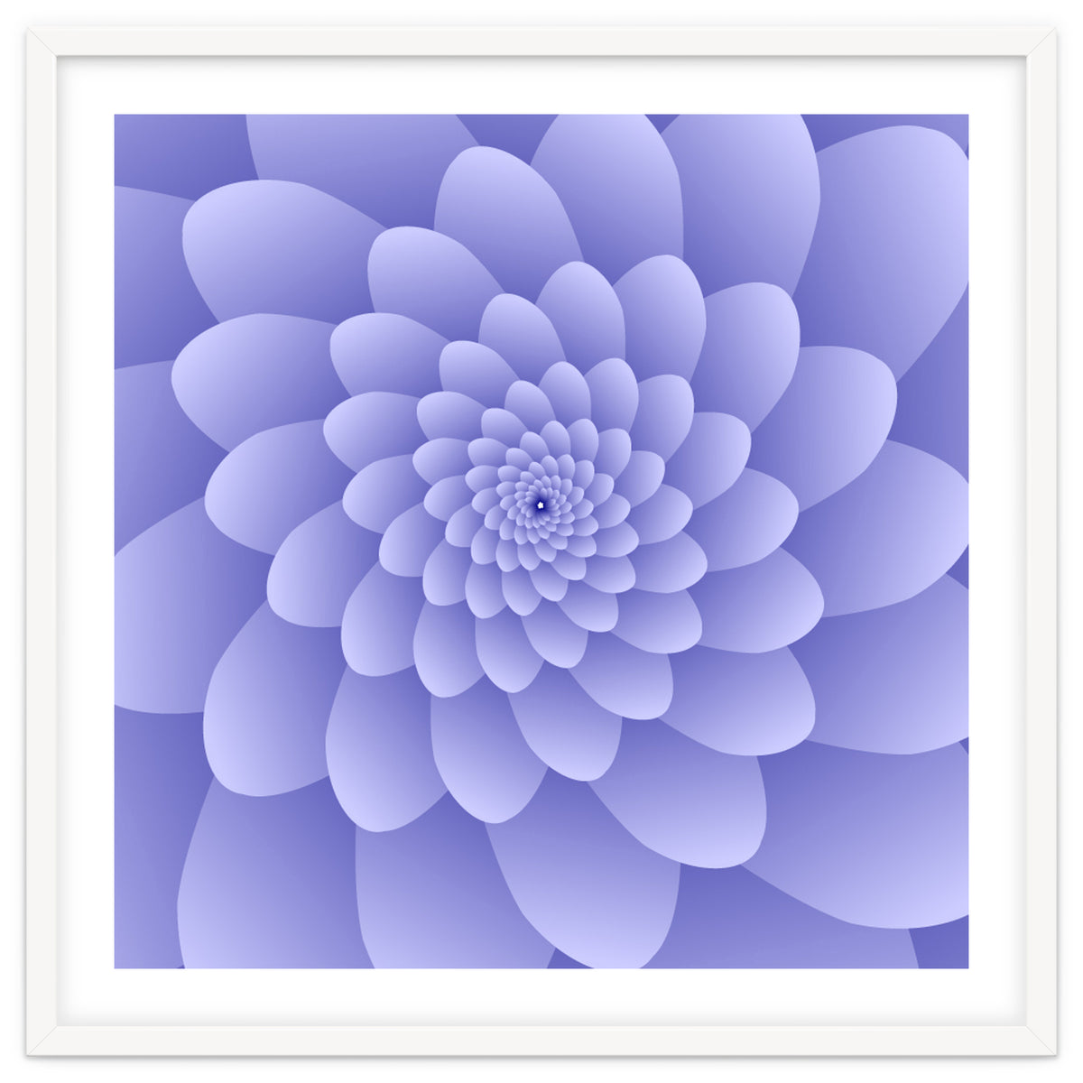 3 D Modern Purple Floral