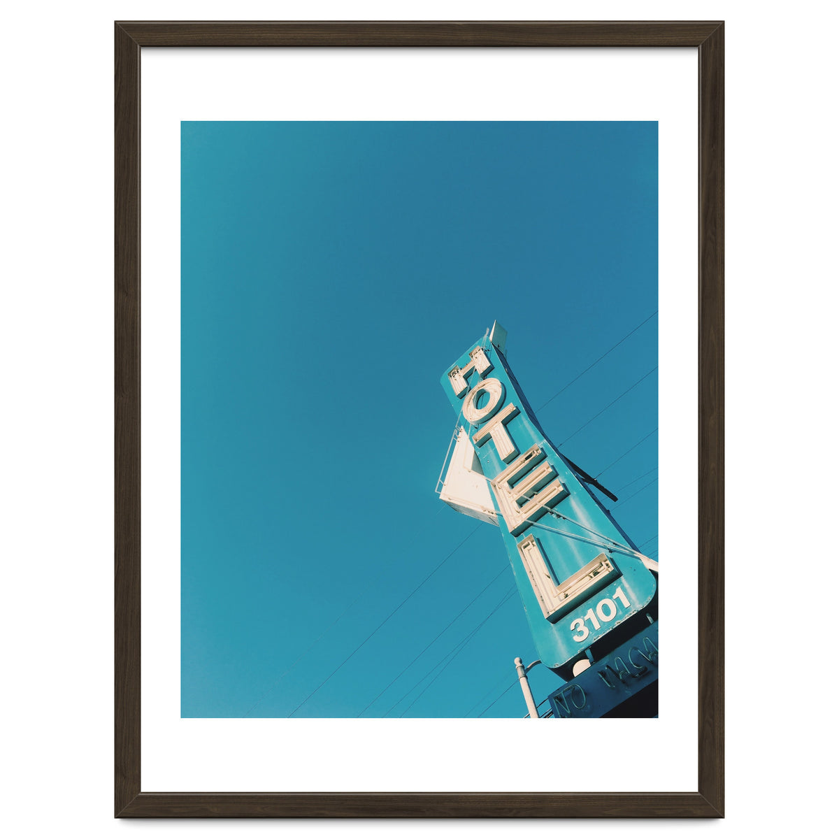 Hotel sign in California