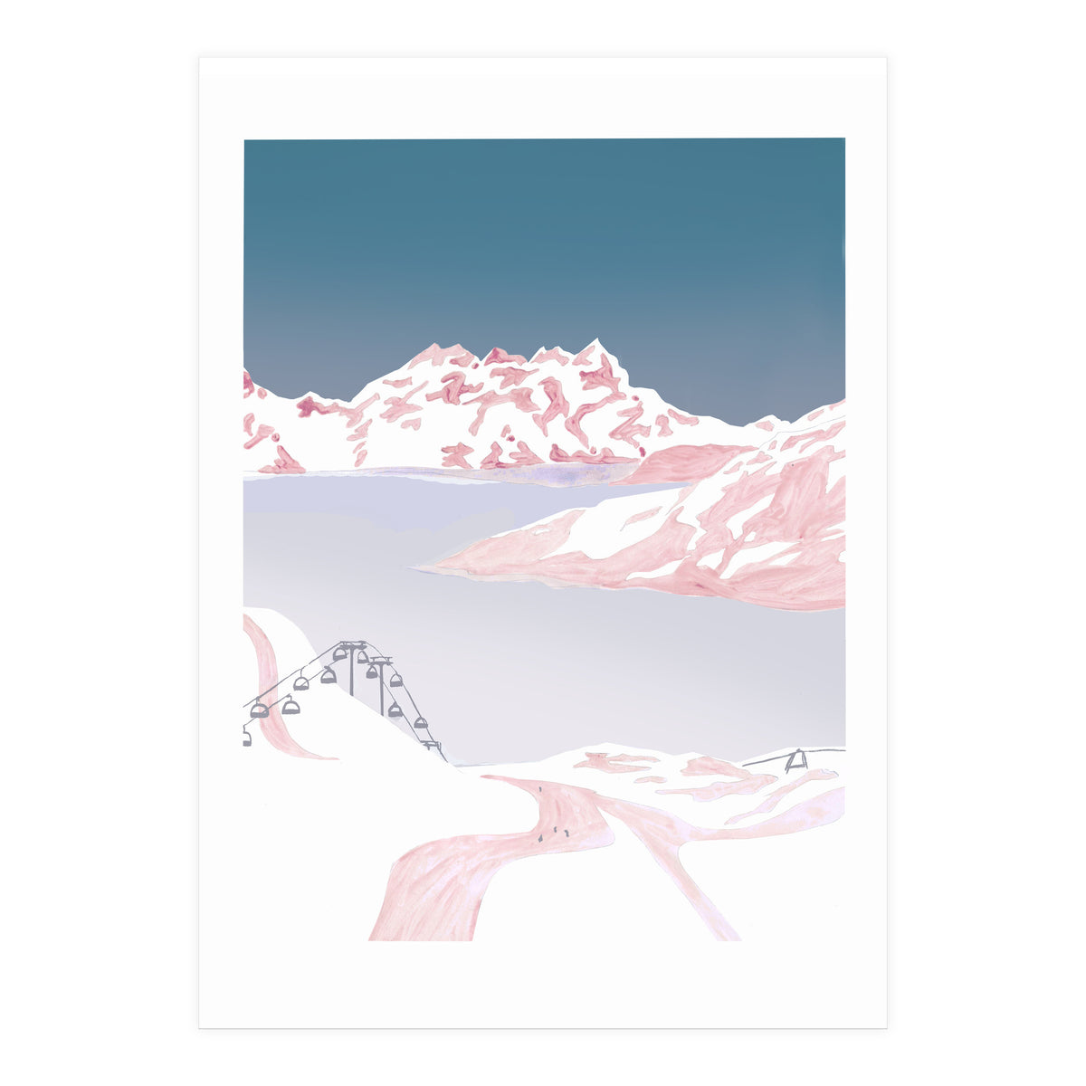 Mountain Love Slopes (Print Only)