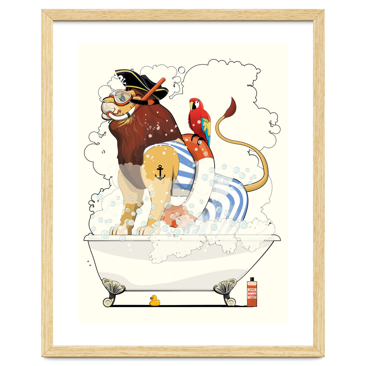 Lion in the Bath, Funny Bathroom Humour