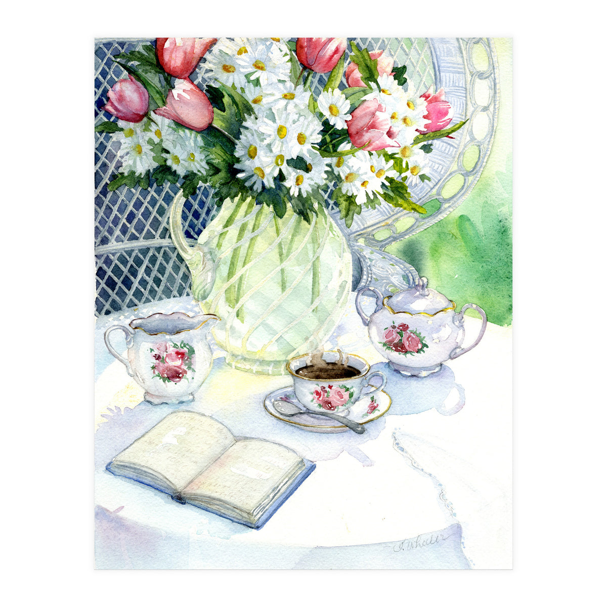 Tea In The Garden (Print Only)