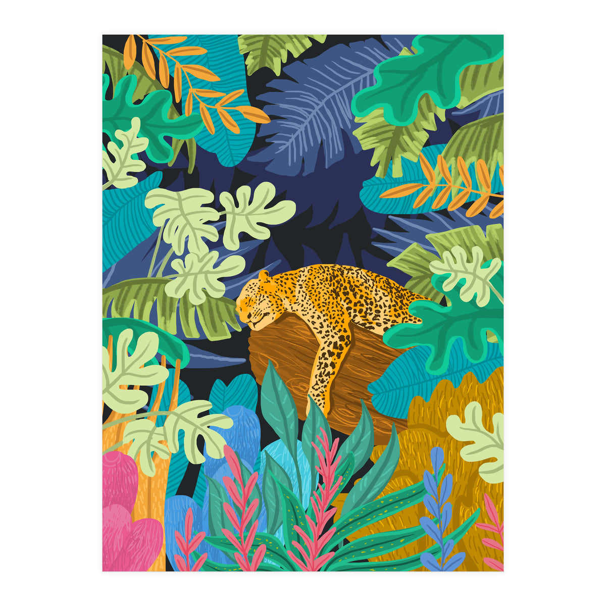 Sleeping Panther (Print Only)