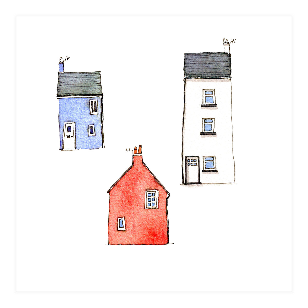 Cottages in Devon (Print Only)