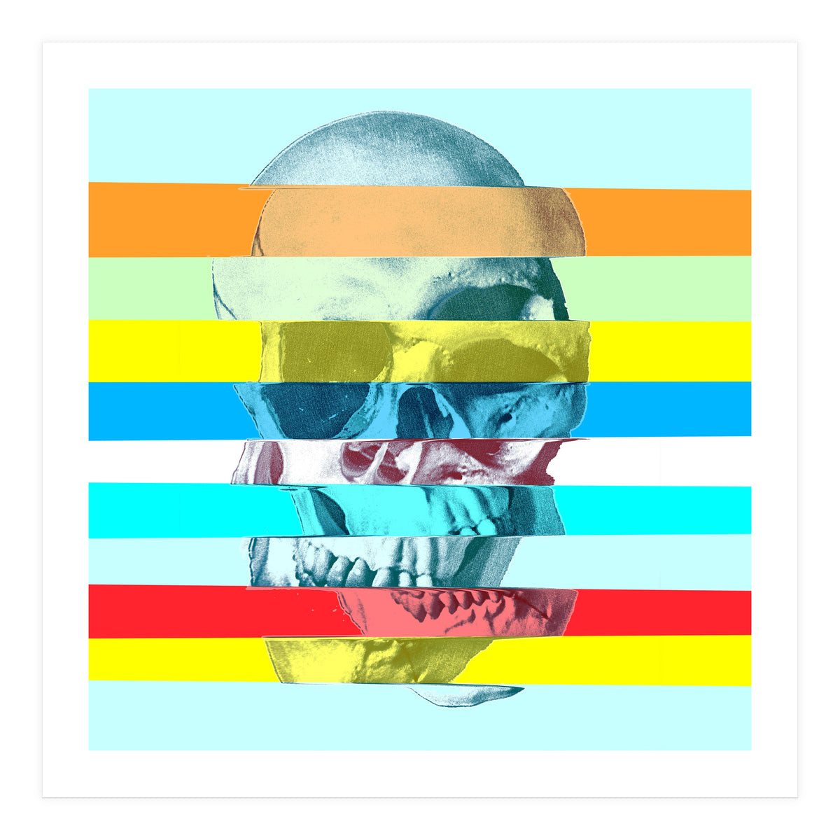 Glitch Skull (Print Only)