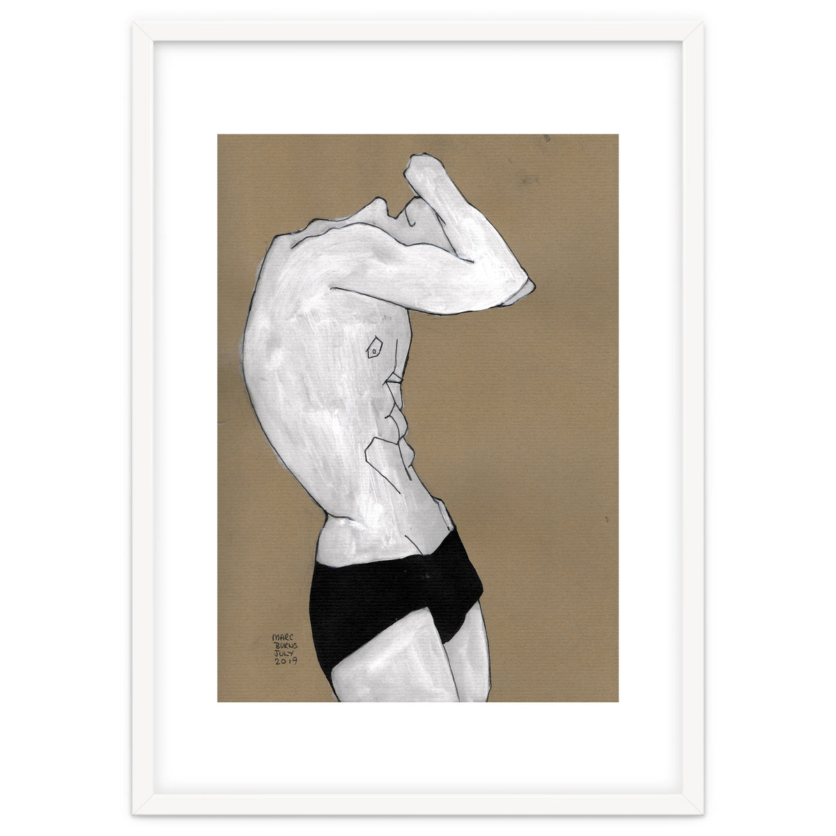 Untitled #41 - Man in black shorts