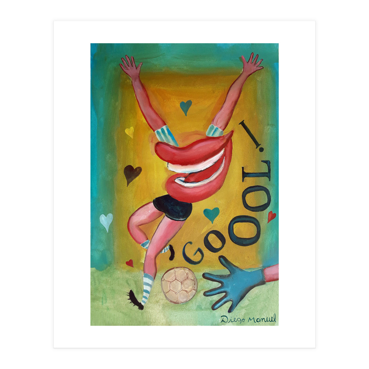 Goool Y Corazones 2 (Print Only)