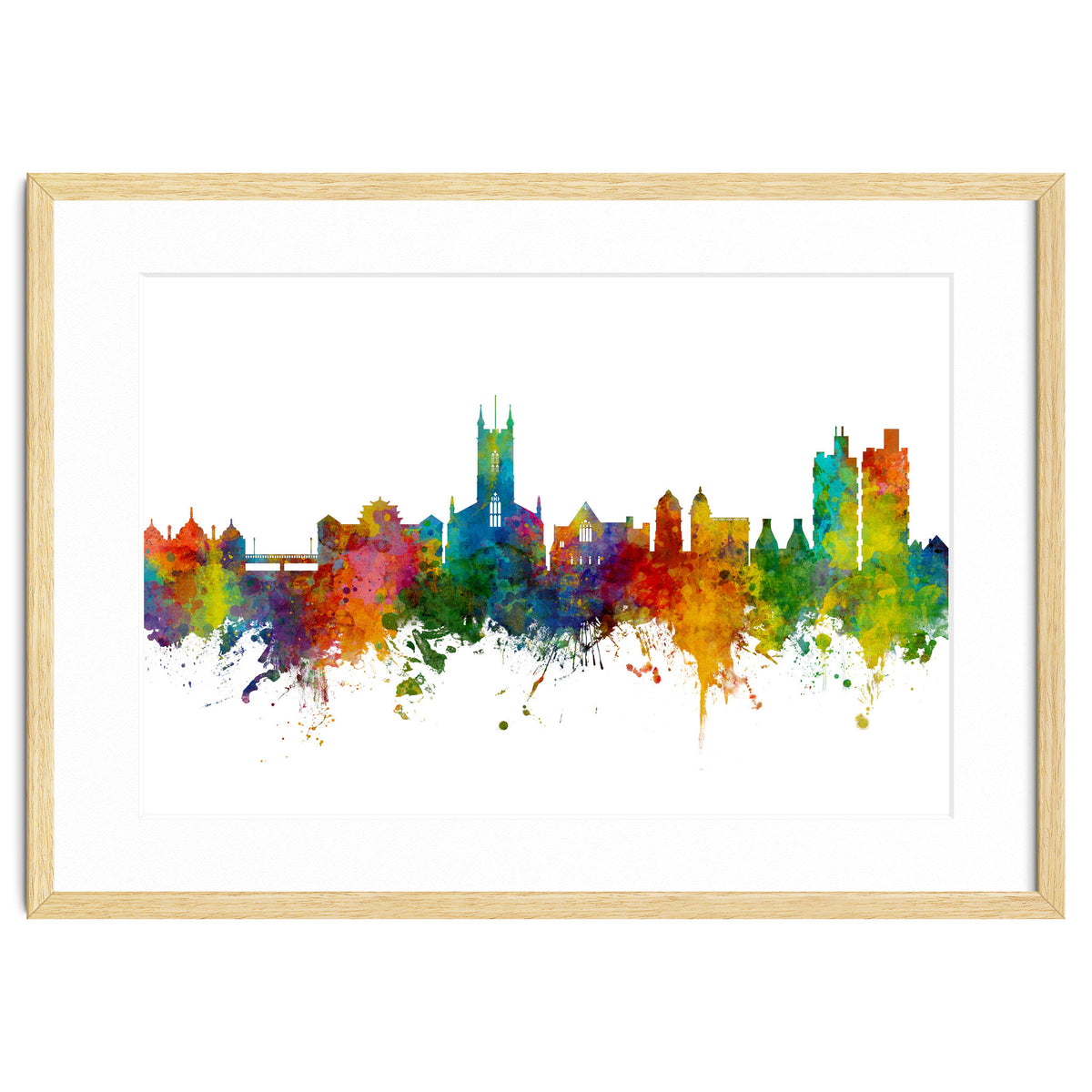 Stoke-on-Trent England Skyline