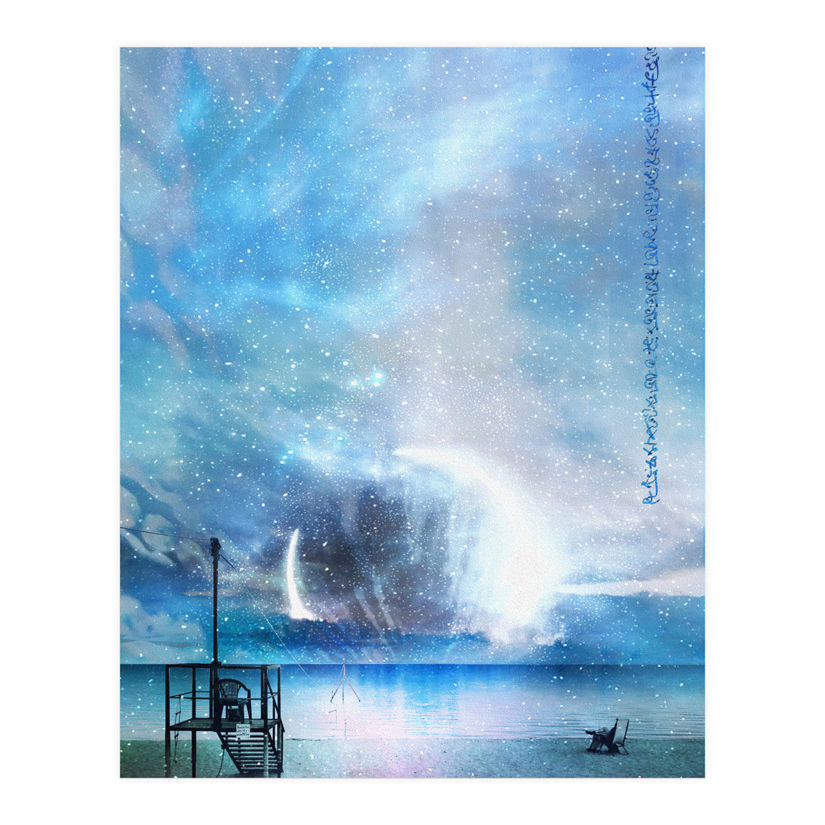 Blue eclipse  (Print Only)