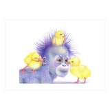 Purple Orangutan and Ducks (Print Only) thumbnail