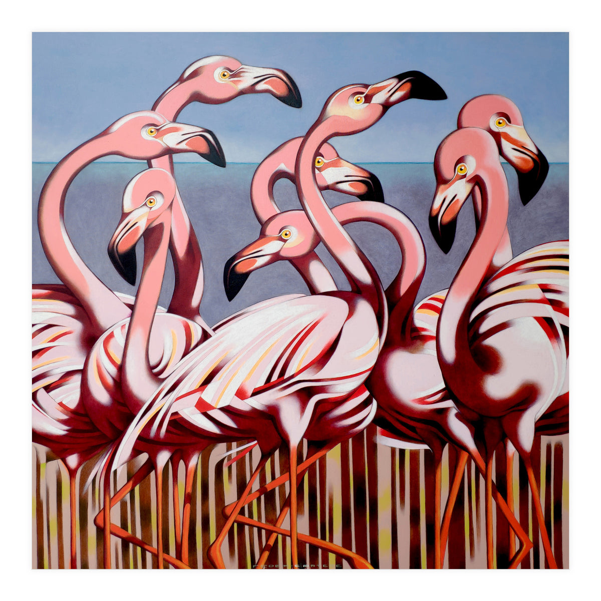 Flamingos (Print Only)