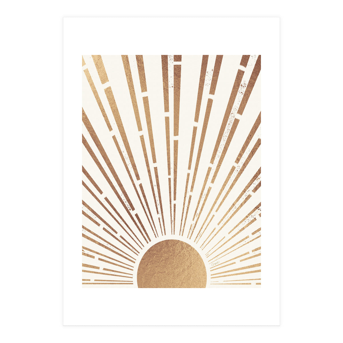 Sun Shines Inside You Gold (Print Only)