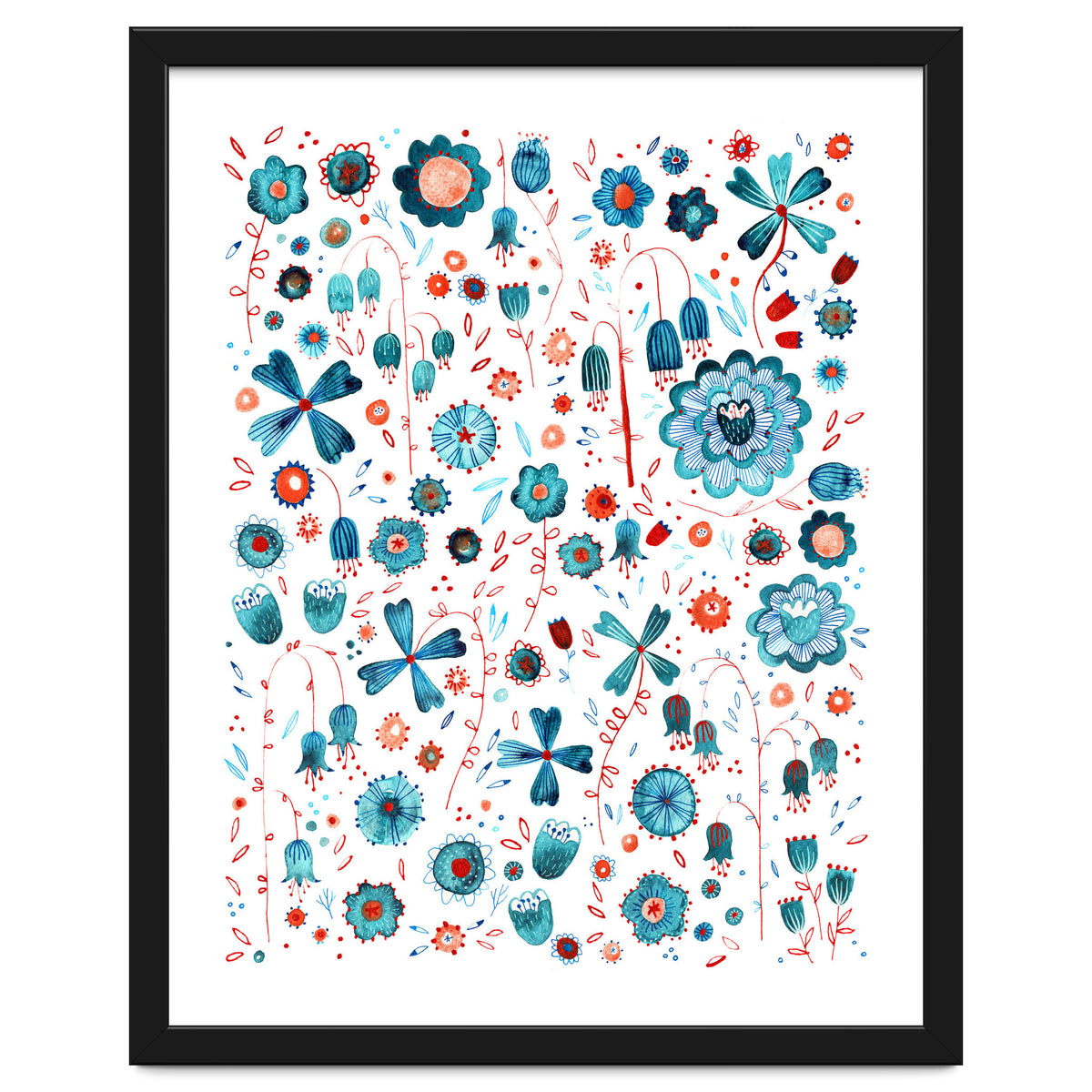 Turquoise Flower Mashup