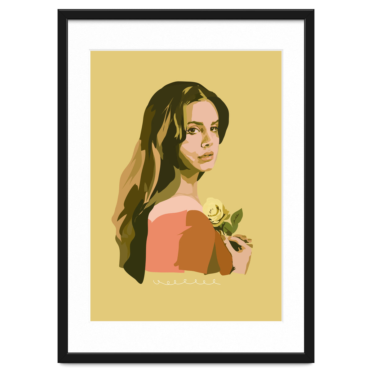 Lana Del Rey With Rose