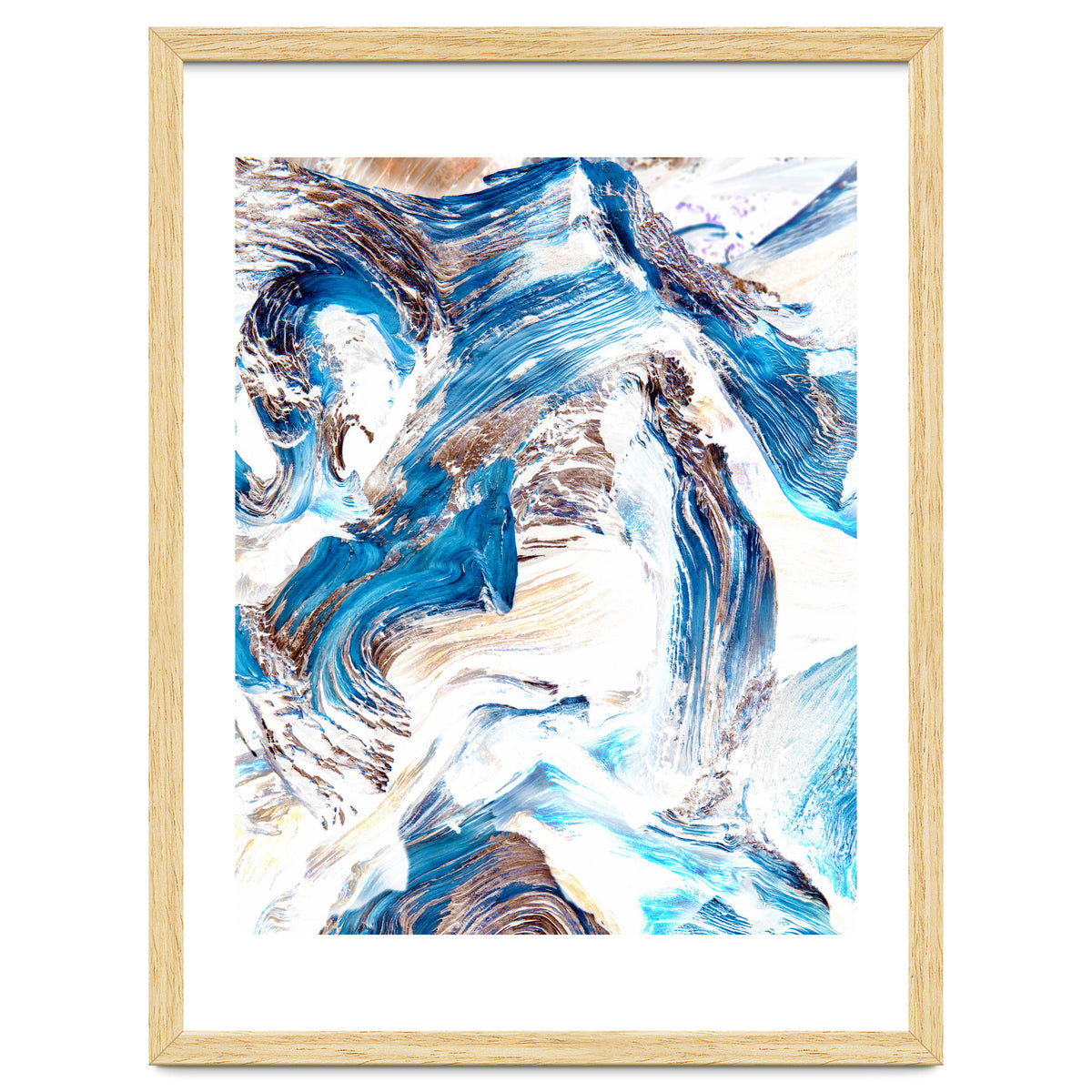 Clarity | Abstract Ocean Earth Sea Graphic | Scandinavian Nature Sky Waves Space