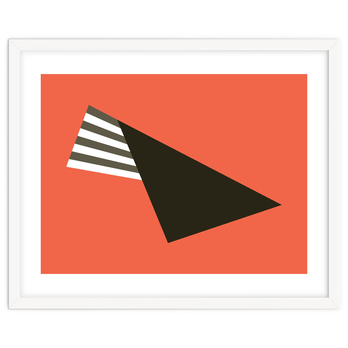 Geometric Shapes No. 75 - pink & stripes