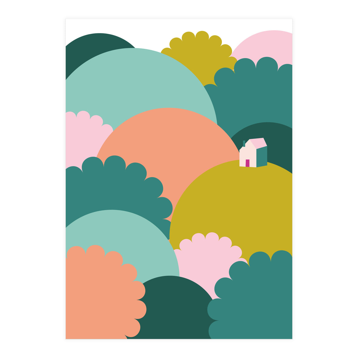 Mediterranean Landscape Colour1 Rgb  (Print Only)