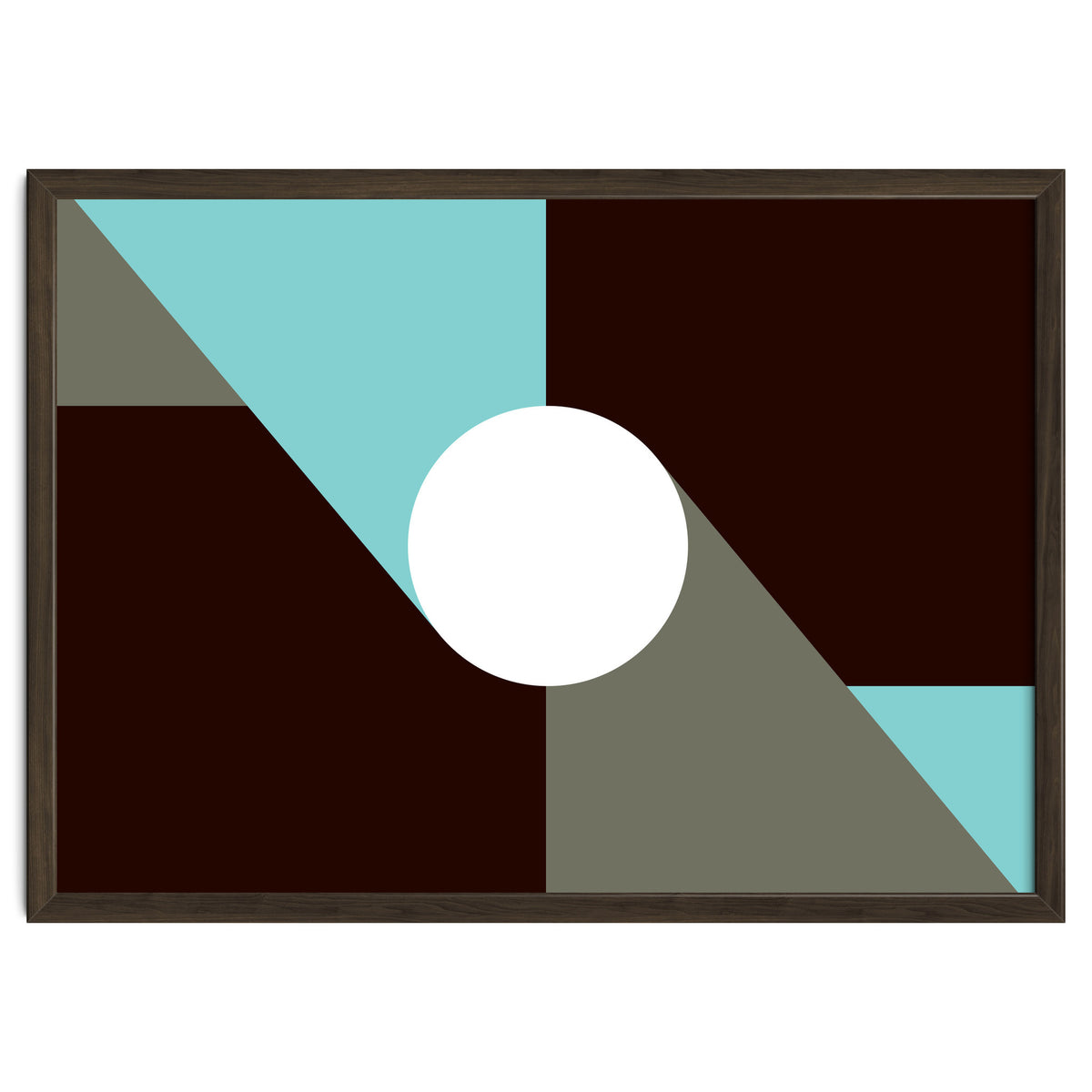 Geometric Shapes No. 29 - baby blue & grey