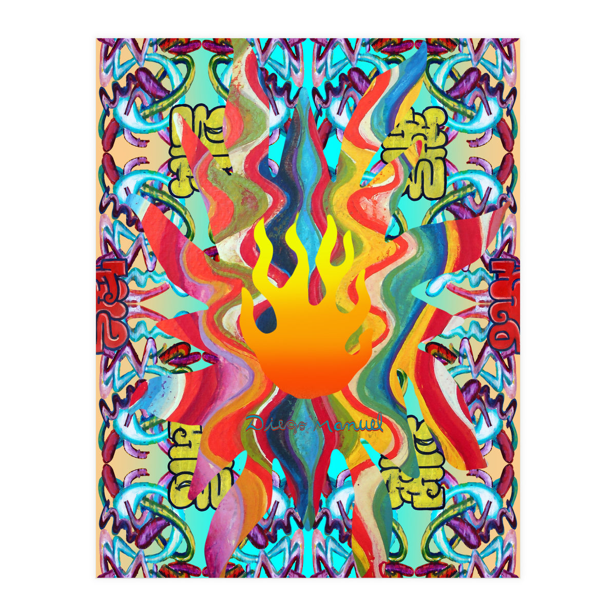 Fuego Y Graffiti 42 (Print Only)