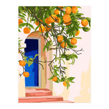 Wherever you go, go with all your heart | Summer Travel Morocco Boho Oranges | Architecture Building (Print Only) thumbnail