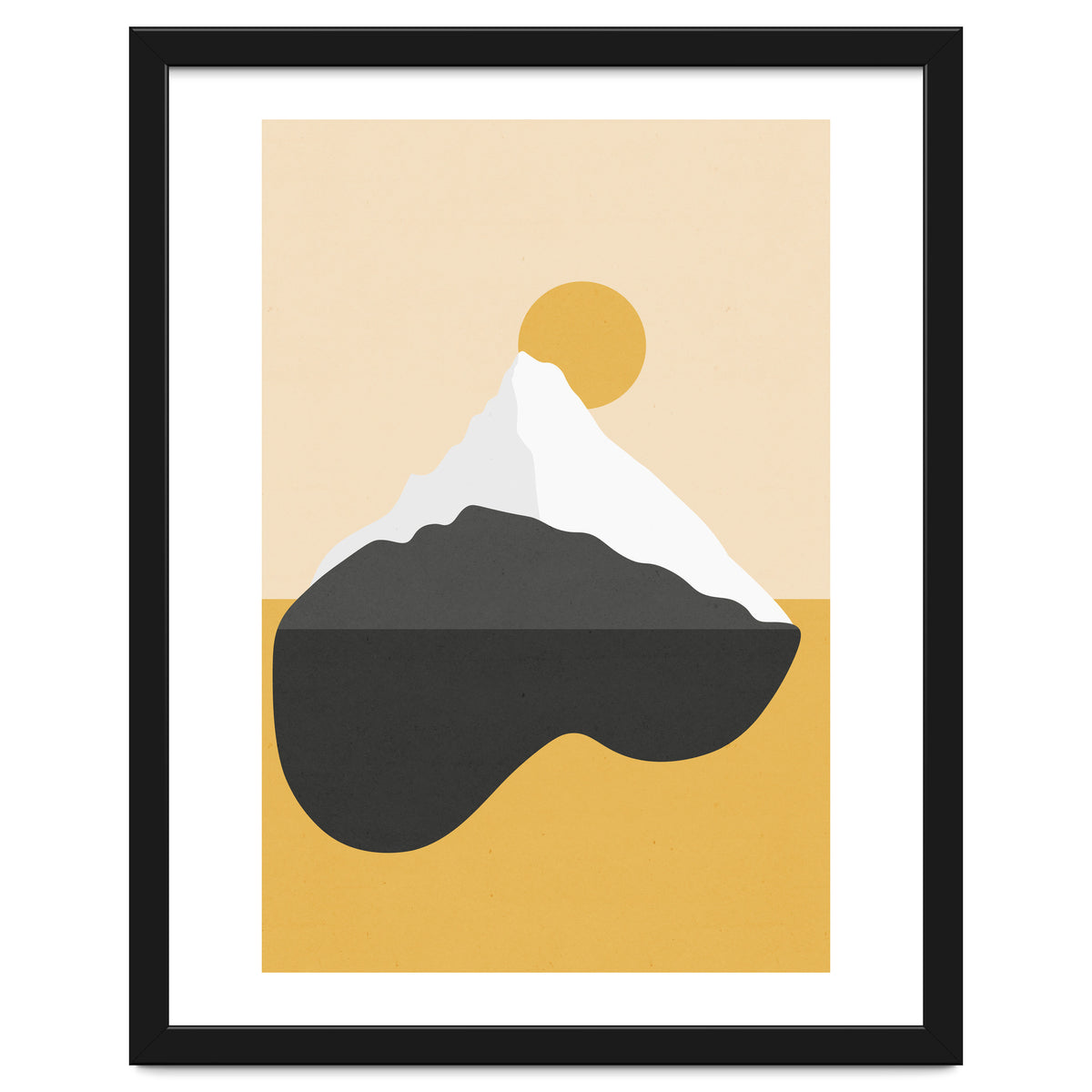 Abstract Mountain - Golden Desert