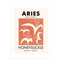 Aries Birth Flower Honeysuckle (Print Only)