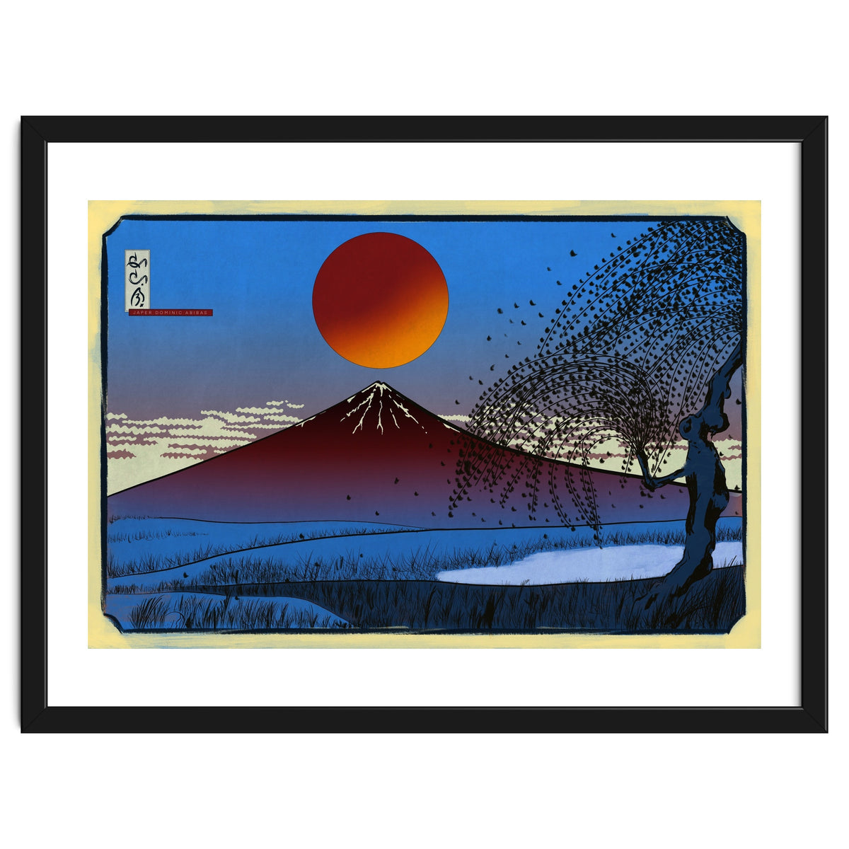 Mayon Volcano Ukiyo-e