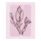 Magnolia Simple Minimal Geometric - Boho Botanical Leave (Print Only) thumbnail