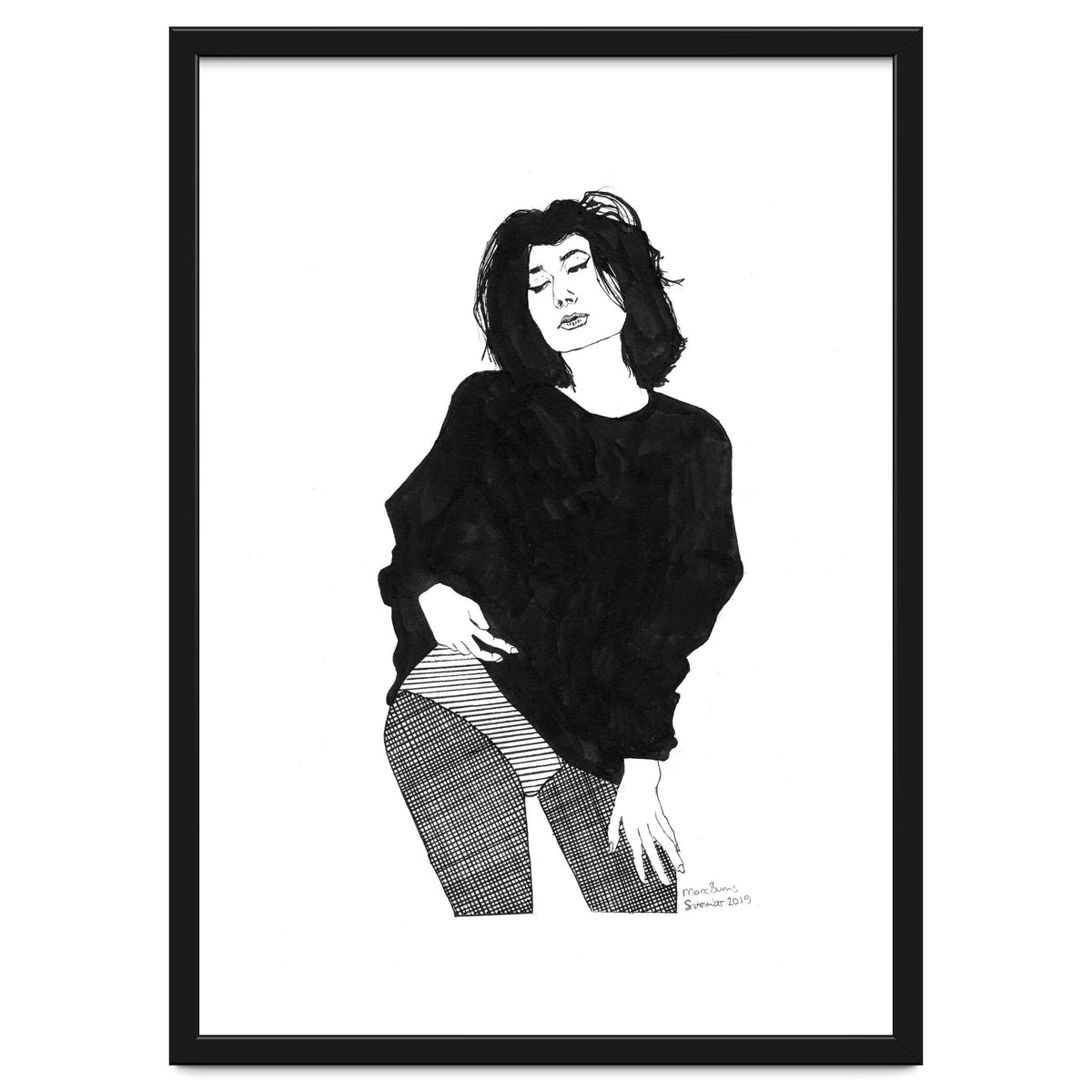 Untitled #44 - Woman in black