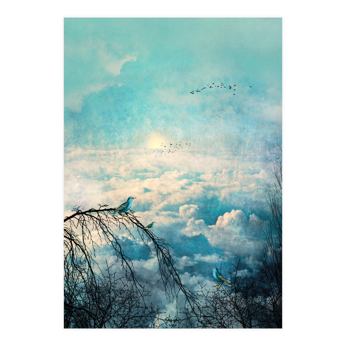 HEAVENLY BIRDS III-B Portrait (Print Only)