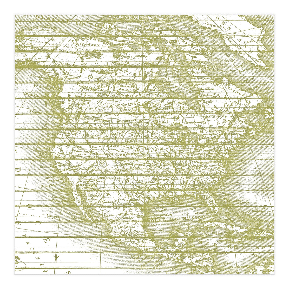 Vintage America`s Map  (Print Only)