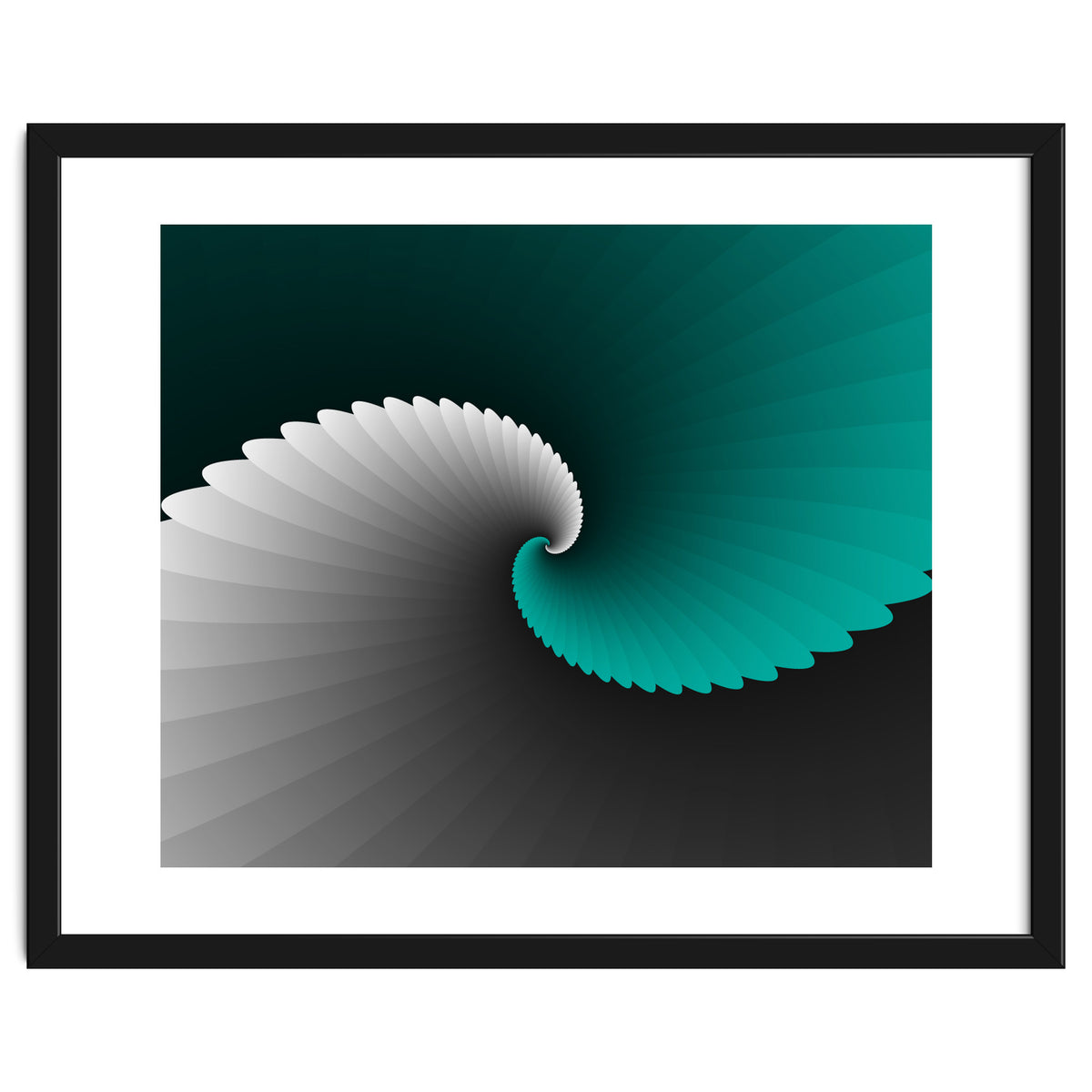 Turquoise Spiral Wings