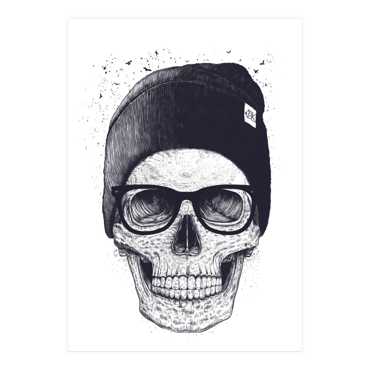 Skull In A Hat (Print Only)