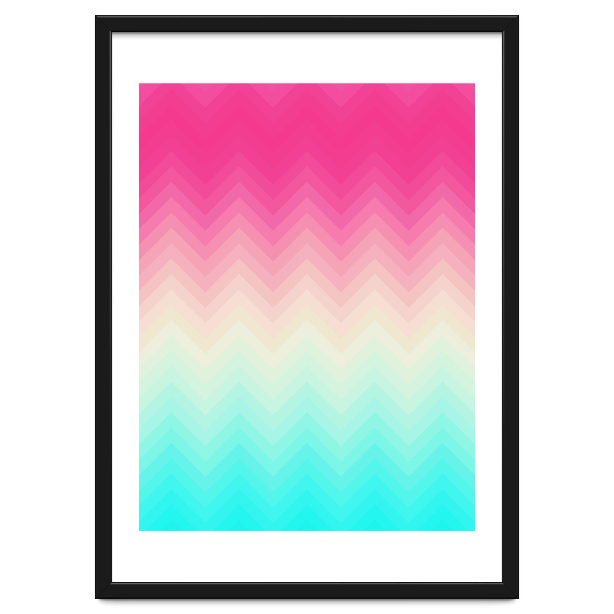 Chevron pink and blue