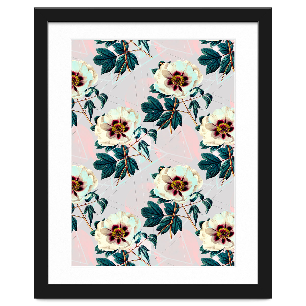 Flowery blooming with geometric