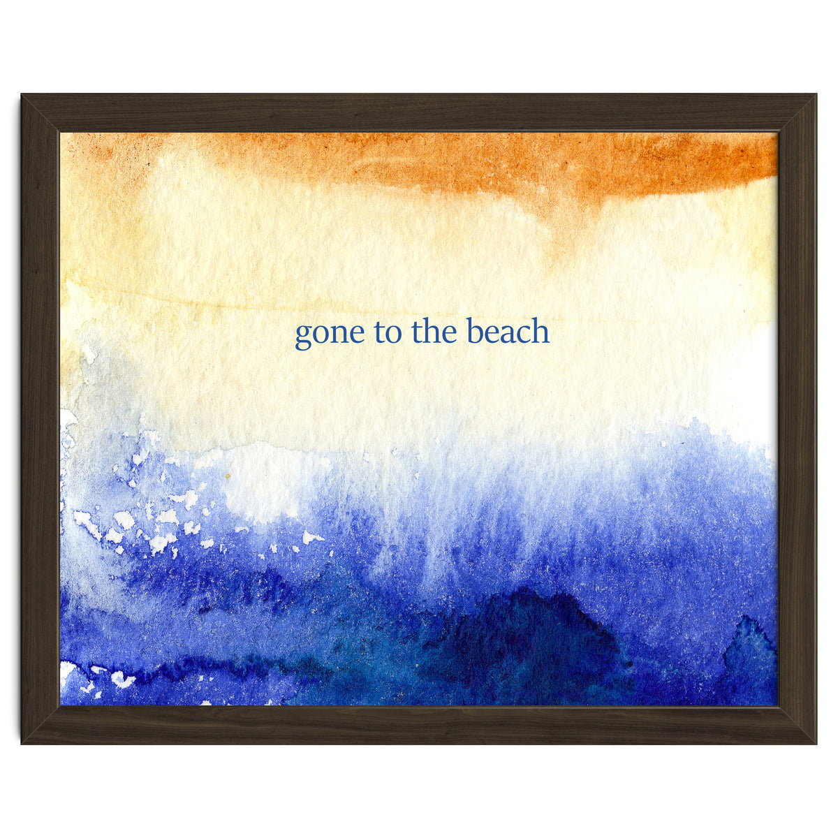 Gone to the beach || watercolor