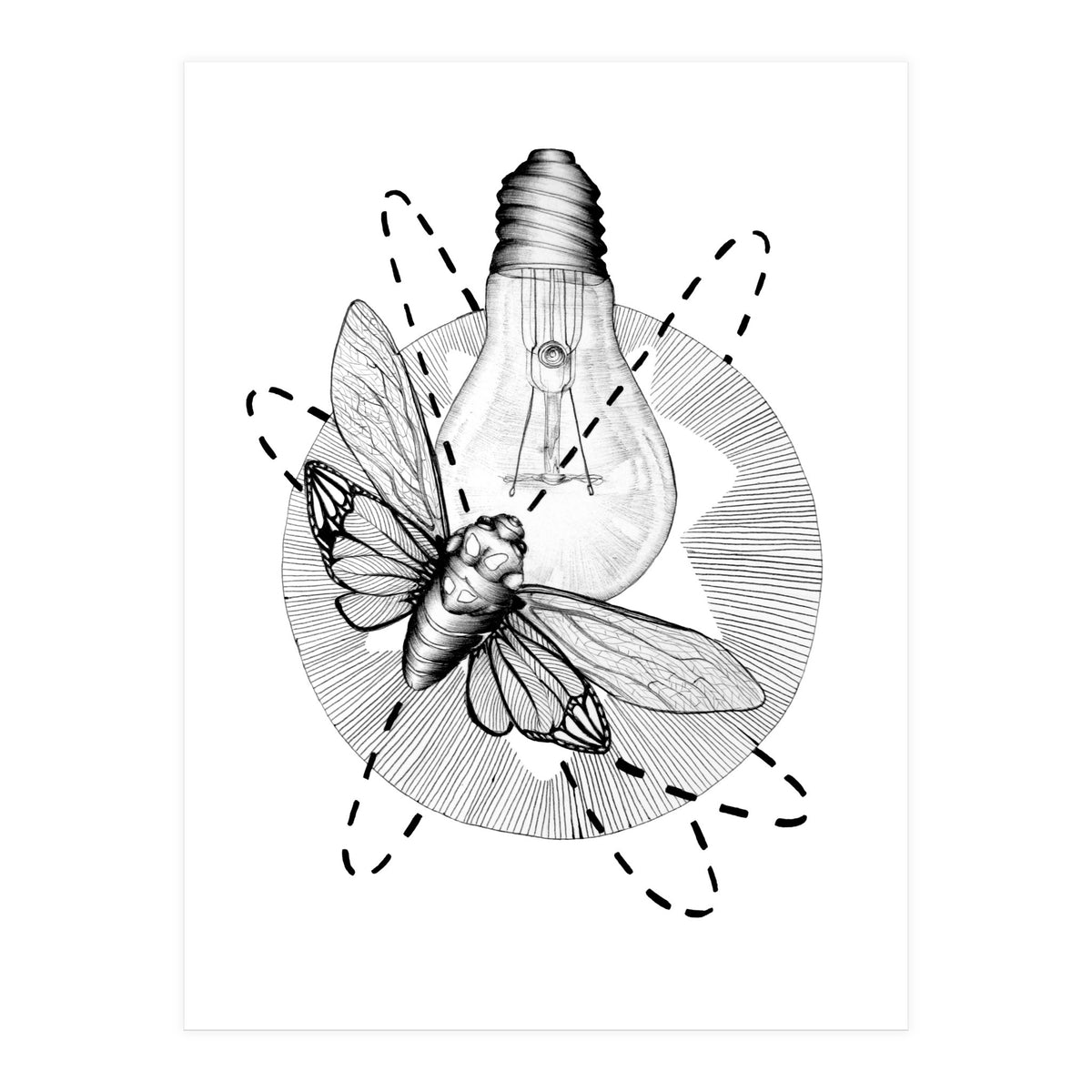 Moth To The Flame (Print Only)