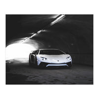 Supercar in tunnel (Print Only)