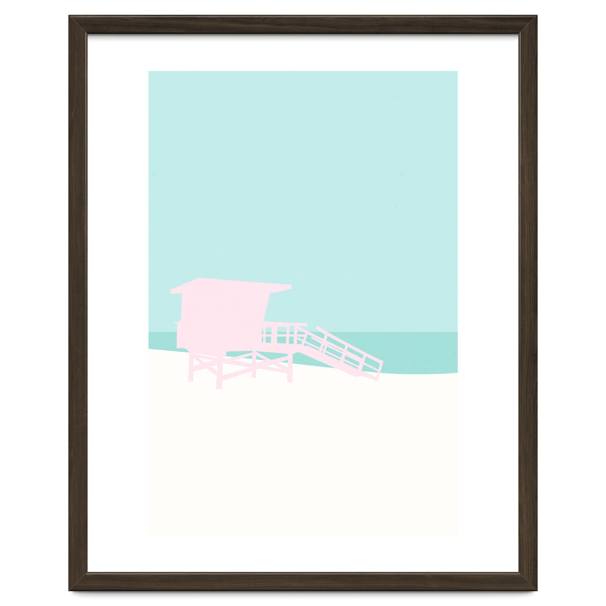 Minimal Lifeguard Tower - Turquoise Coast