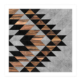 Urban Tribal Pattern No.10 - Concrete and Wood (Print Only) thumbnail