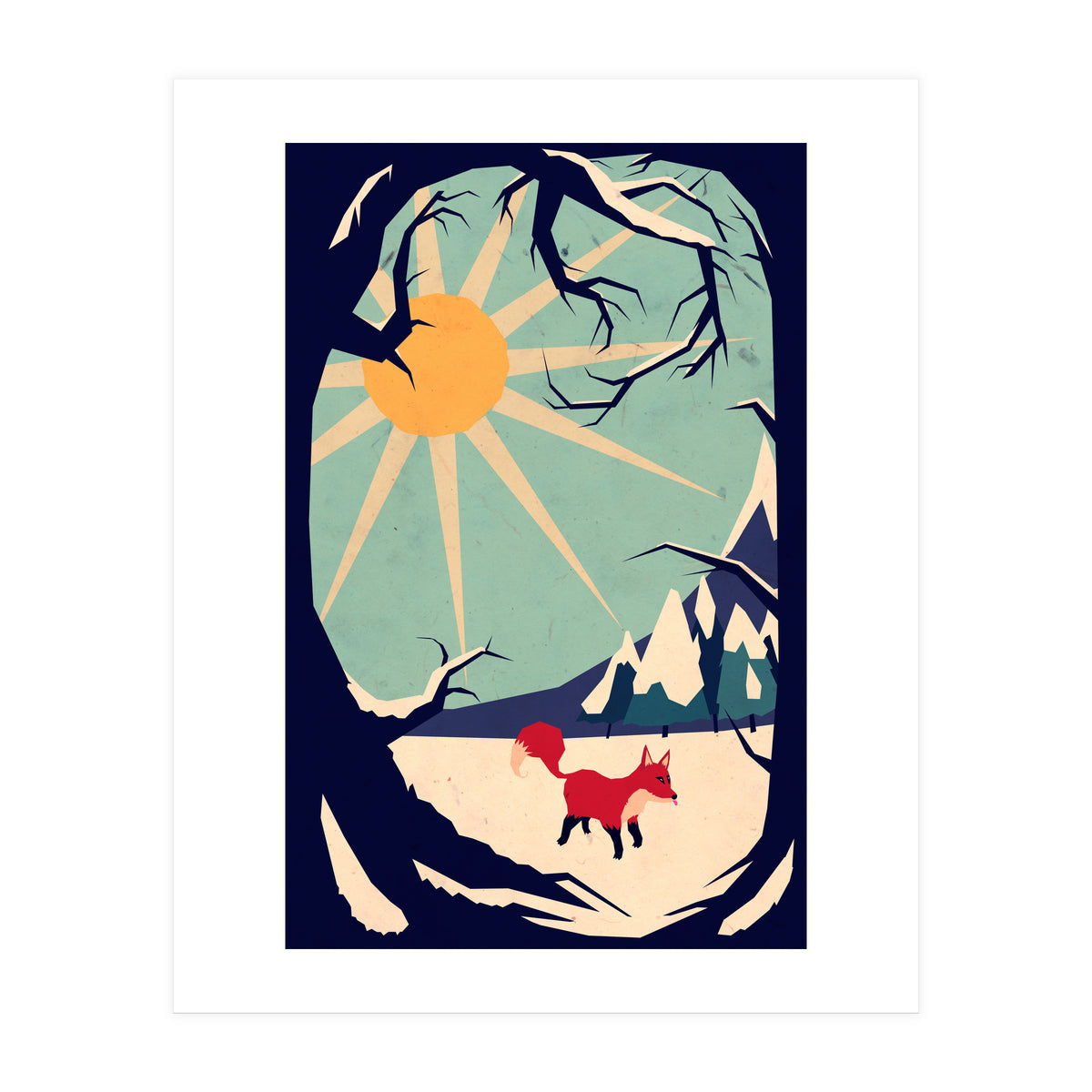 Fox Roaming Around II (Print Only)