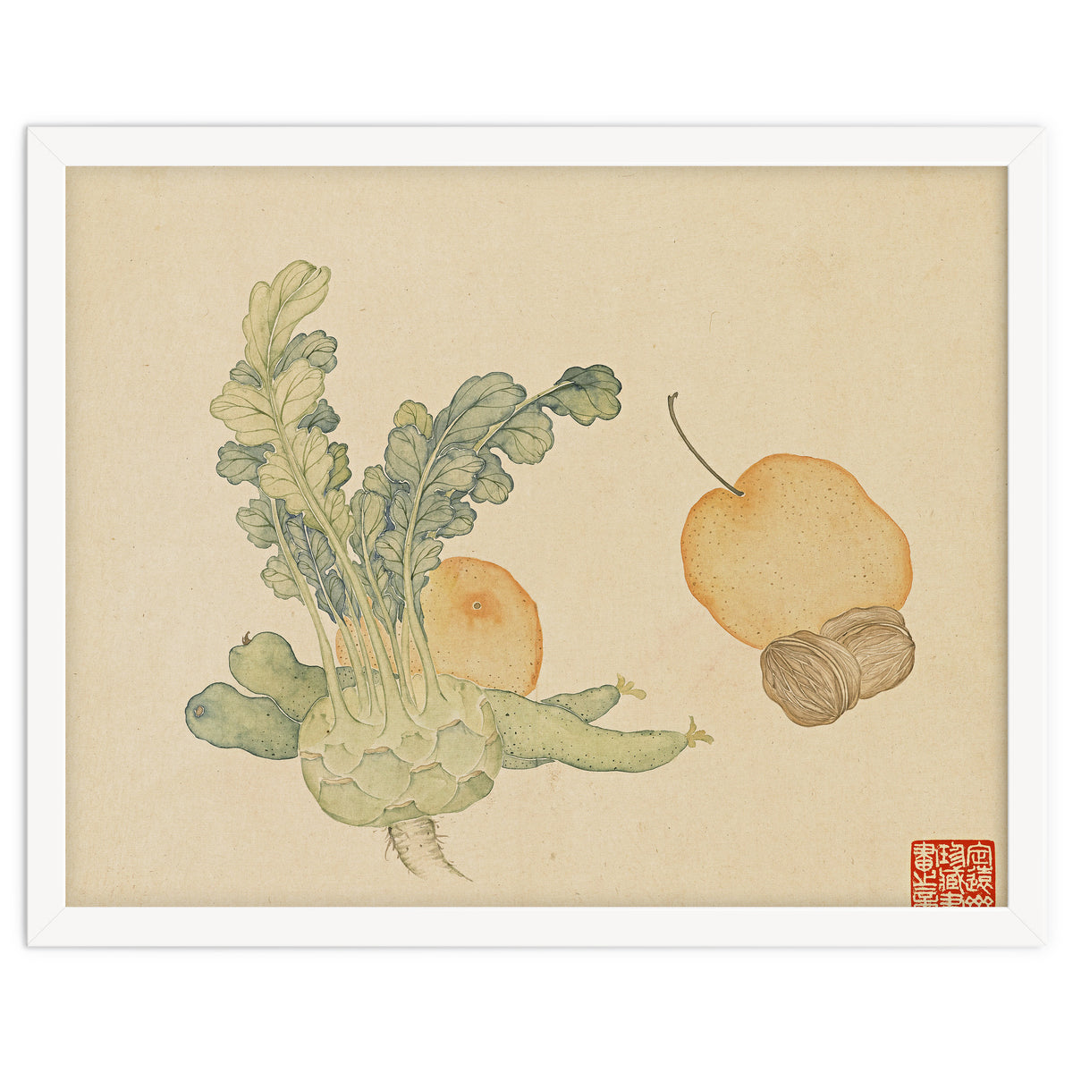 Wang Chengpi ~flowers And Vegetables, Vegetables, Fruits, Epiphyllum, Pears, Peppers