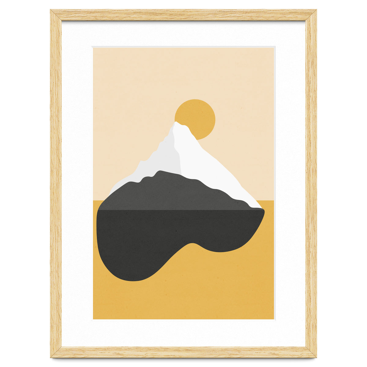 Abstract Mountain - Golden Desert