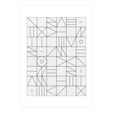 My Favorite Geometric Patterns No.1 - White (Print Only) thumbnail