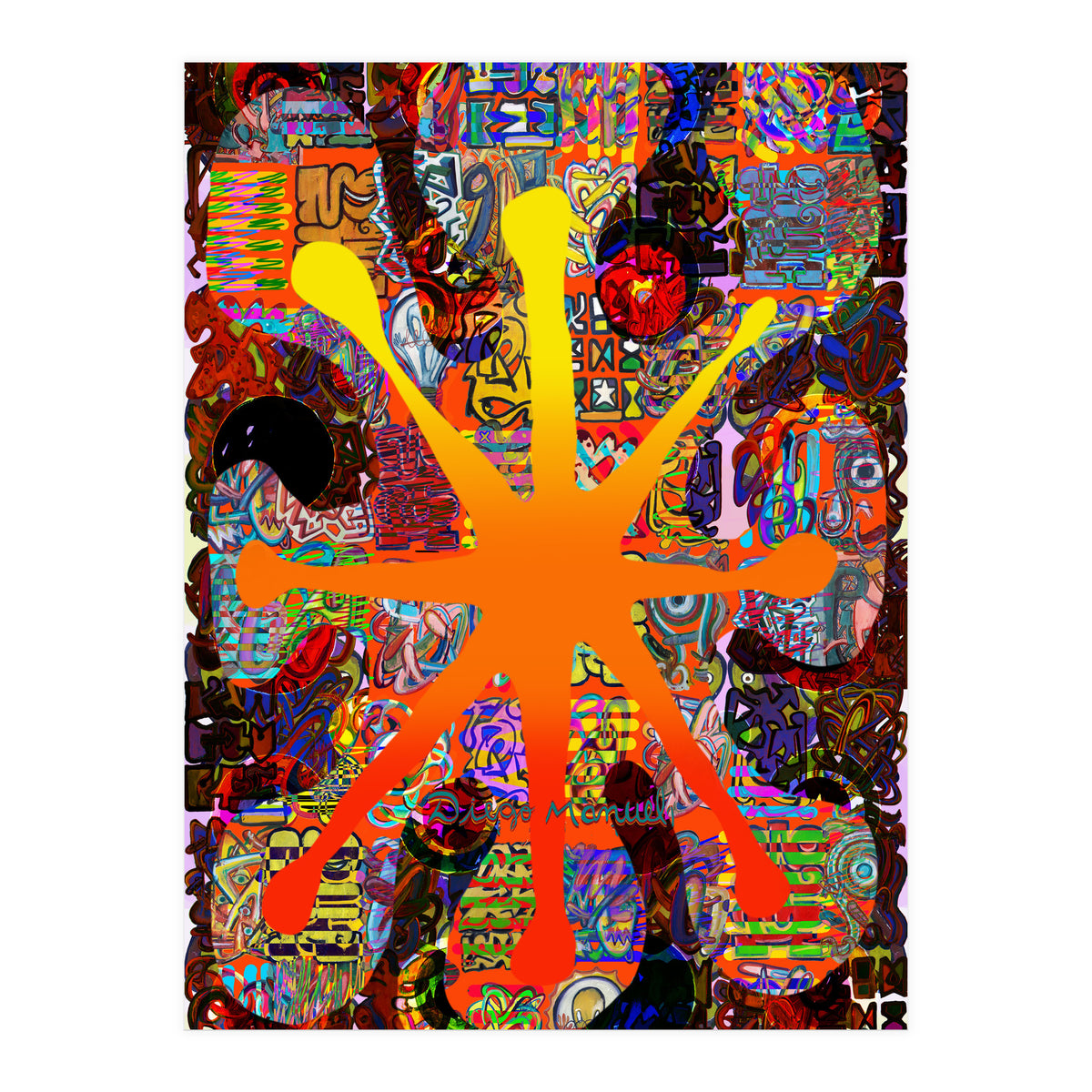 Fuego Y Graffiti 69 (Print Only)