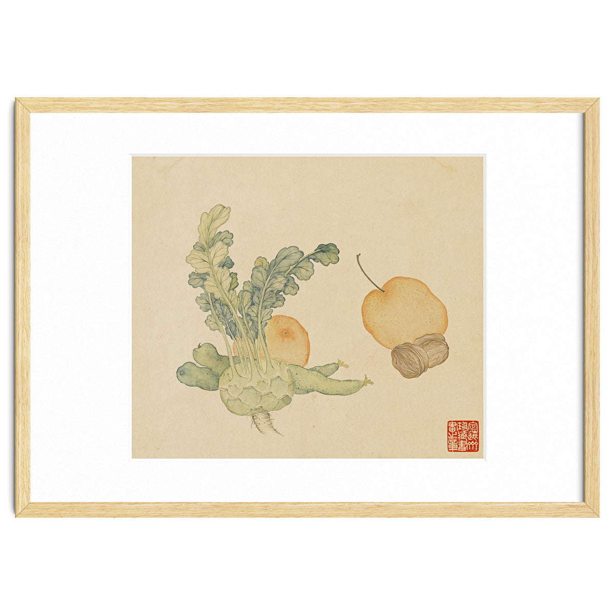 Wang Chengpi ~flowers And Vegetables, Vegetables, Fruits, Epiphyllum, Pears, Peppers