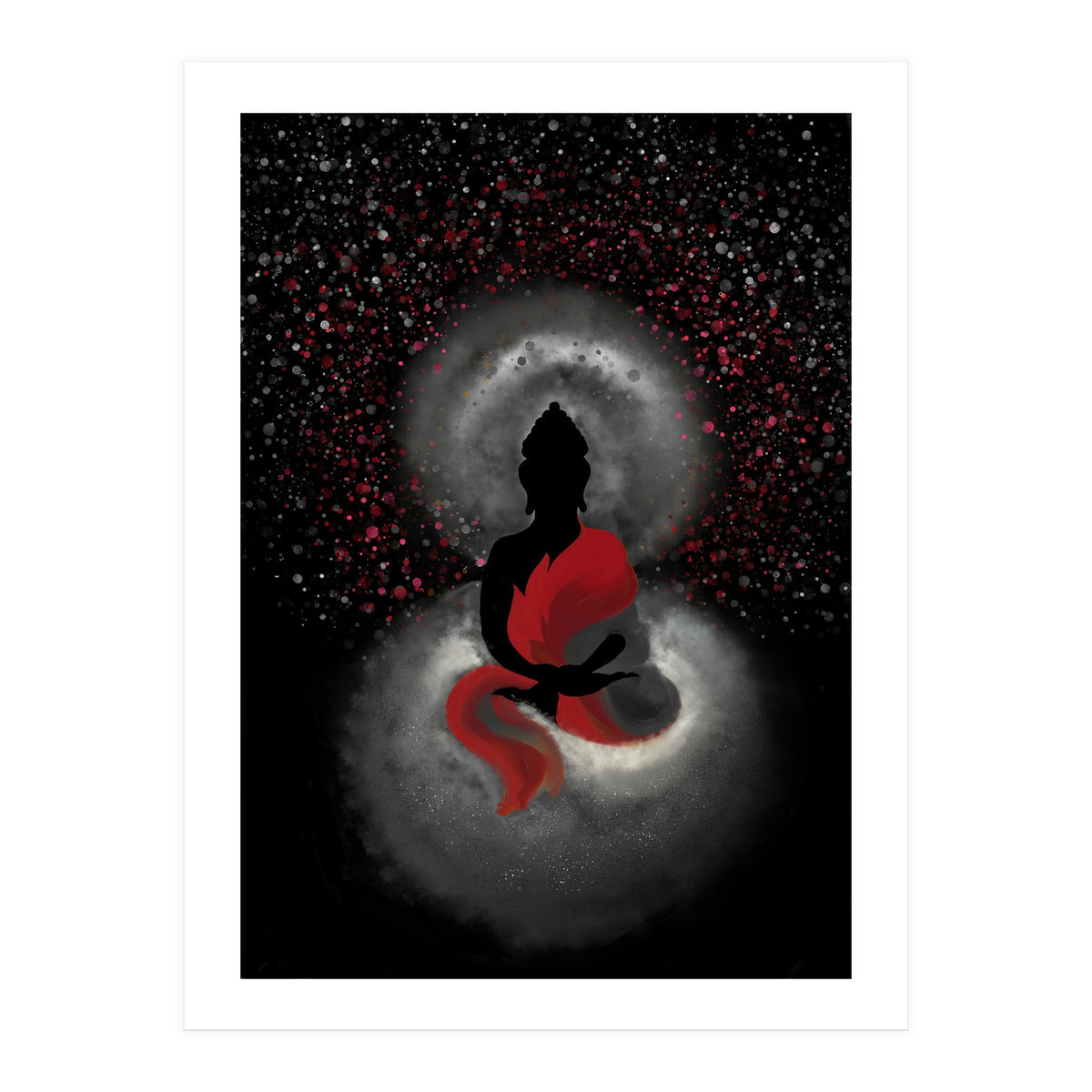 Cosmic Buddha Red (Print Only)
