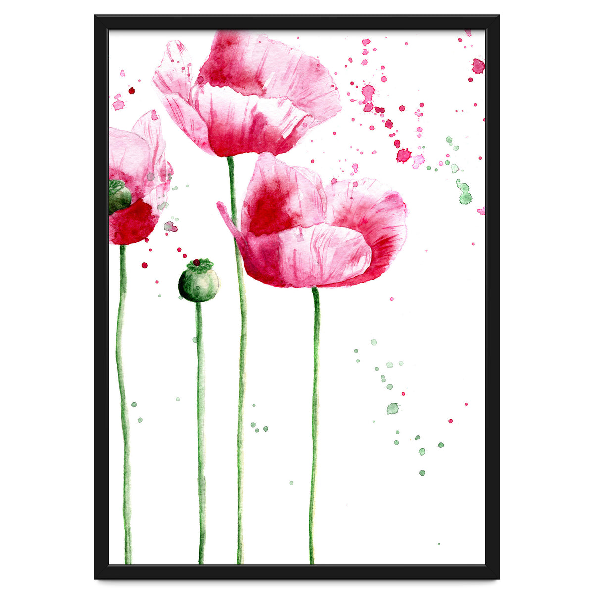 Poppies || watercolor